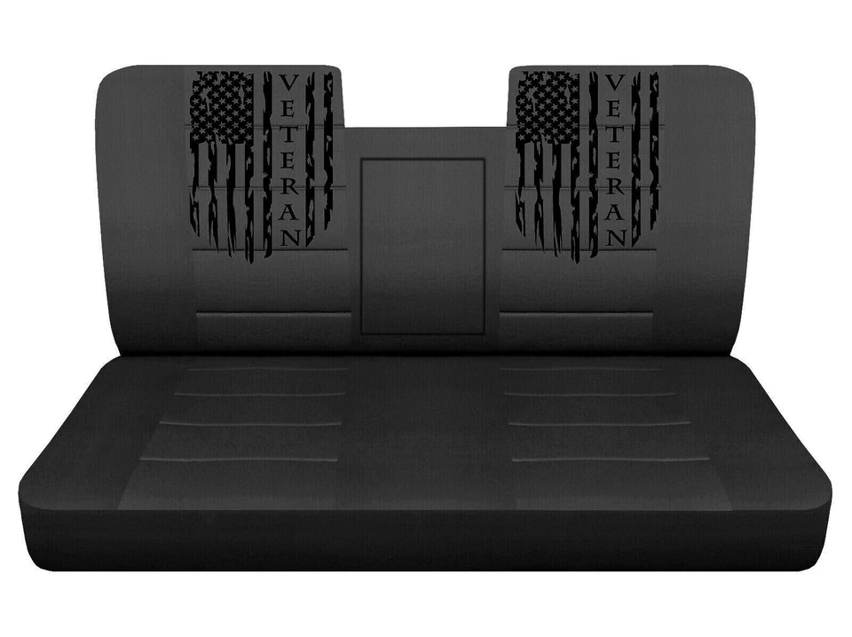Cubiertas de asiento de banco para camioneta para Ford F150 1987-1991 bandera de veterano cubiertas de asiento de auto Foto 1 de 2