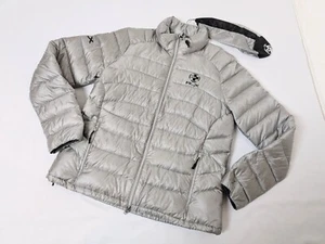 Ralph Lauren Jacket Men Small Silver Grey RLX Down Puffer Full Zip Packable - Picture 1 of 5