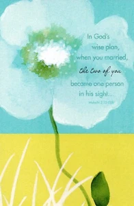 Religious WEDDING Card FOR COUPLE, One Person, by American Greetings+ Envelope - Picture 1 of 4