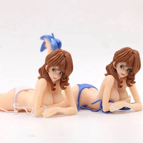 New Anime Lupin III Rupan Sansei Mine Fujiko Figure 2 Colors No Box 17cm Cover