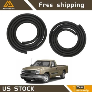Pair Door Weatherstrip Seals Black Rubber For 1999-2006 Sierra Silverado Tahoe - Picture 1 of 12