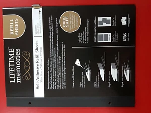 UR1 NCL A4 Self-Adhesive Photo Album Refills 5 Pack Black 62810 - Picture 1 of 1