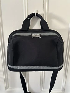 Antler Black 2 Compartment Shoulder Bag Carry On 37x15x25 Cabin Friendly - Picture 1 of 10