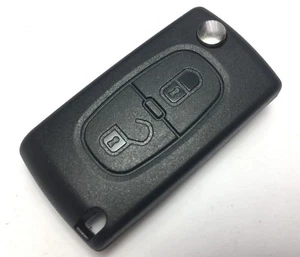 For Citroen Berlingo C2 C3 2 Button Remote Key Shell Case with Battery Contact - Picture 1 of 4