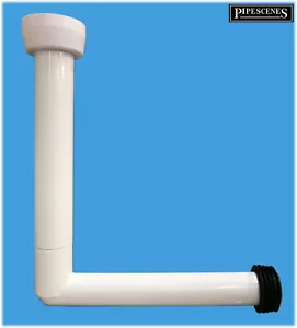 Toilet Cistern Flush Pipe Reducing 2" x 1.5" for Concealed Cisterns - 2 Part Kit - Picture 1 of 6