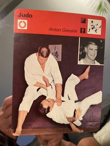 1970'S ANTON GEESINK JUDO SPORTSCASTER CARD SPORTS ORIGINAL REFERENCE