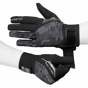 Virtue Breakout Gloves - Ripstop Full Finger - Black Camo - Medium