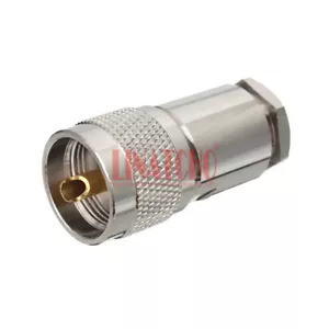 Cable coaxial Twist On RF RG8 RG213 214 LMR400 UHF M macho conector de latón PL259 - Imagen 1 de 10