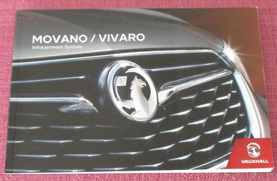 VAUXHALL MOVANO & VIVARO INFOTAINMENT SAT NAV RADIO CD HANDBOOK - USER MANUAL. - Image 1 of 4