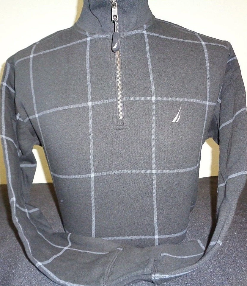 NUEVO SUÉTER JERSEY HOMBRE NAUTICA L/S 1/4 CREMALLERA VENTANA, ELIGE TALLA Y COLOR, $85 Foto 1 de 1