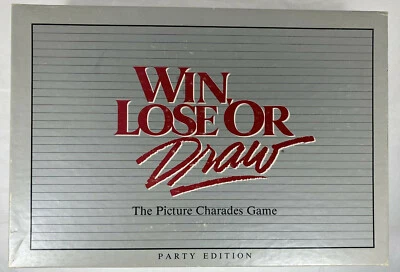 Win Lose or Draw Party Edition 1988 Board Game Picture Charades - Image 1 of 4