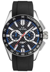 TW Steel Yamaha Factory Racing Chrono Steel Rubber Date Quartz Mens Watch GS2 - Picture 1 of 3