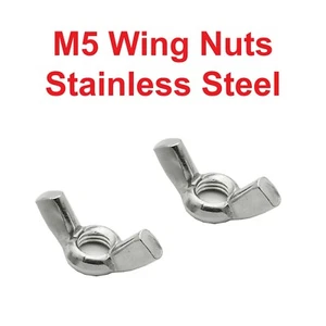 M5 Marine Flügelmuttern Butterfly A4 Edelstahl Muttern  - Bild 1 von 3