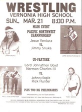 Snuka Poster Mint Original Vintage 1970s Wrestling Owen Ventura Don Kangaro rare