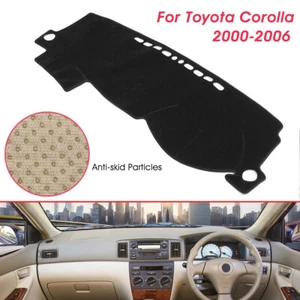 Black Front Dash Mat Dashboard Cover Pad Anti-slip For Toyota Corolla 2000-2006 - Picture 1 of 12