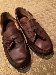 Sebago Men’s Brown Tassel Leather Handcrafted Loafer 23958W Sz 11 D Made in USA - Picture 1 of 9