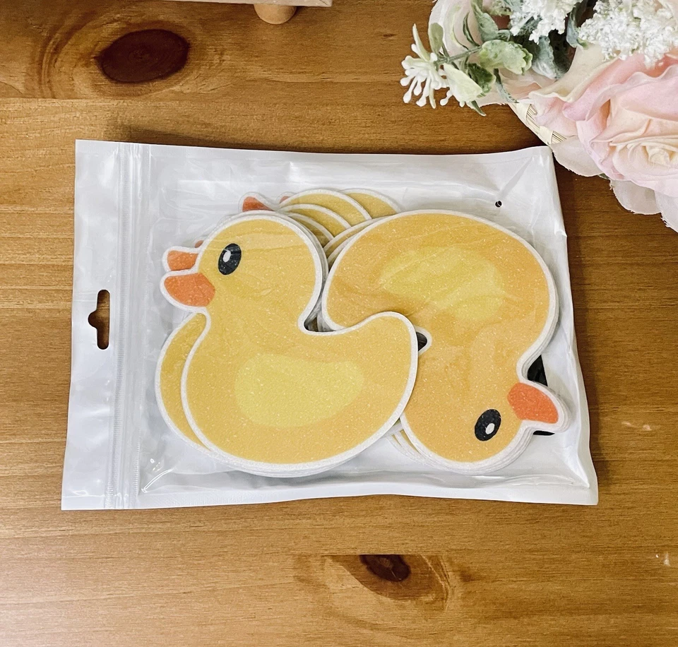 20 Rubber Ducky Non Slip Bathtub Stickers Kids Adhesive Decal With Scraper  NEW - Image 1 of 4