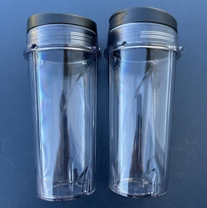 16oz Replacement Cups for Ninja QB3001SS Fit Compact Personal Blender 2 Pack. - Picture 1 of 3