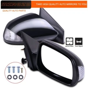 MIROZO Power Side View Door Mirrors w/ Signal Black For 2005-2010 Scion tc Pair - Picture 1 of 1