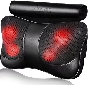 Shiatsu Deep Kneading Neck Back Shoulders Massager, Massage Pillow for Women Men - Picture 1 of 9