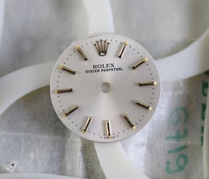 Cadran Rolex OysterPerpetual silver 26mm - Picture 1 of 3