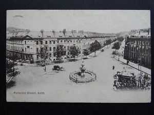 Somerset BATH Pulteney Street shows COACH & HORSE / TAXI Ticket Office c1904 PC - Picture 1 of 4