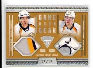 2011-12 PANINI TITANIUM GAME GEAR ROOKIE PATCH /15 JONATHAN BLUM COLIN WILSON - Picture 1 of 1