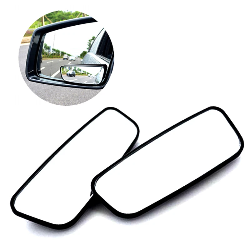 Par de espejos retrovisores convexos pequeños punto ciego auxiliar lateral coche camión Foto 1 de 4