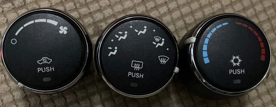 2008 2009 2010 2011 2012 OEM Jeep Liberty Dodge Nitro botões de controle climático A/C - Imagem 1 de 4