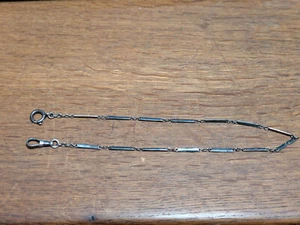Jugendstil Tula Silber Damen Uhrkette Charivari Schmuck Anhänger um 1900 - Bild 1 von 3