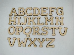 Laser Cut Unfinished Wood Letters or Numbers Gorditas Font Craft Cutout - Picture 1 of 8