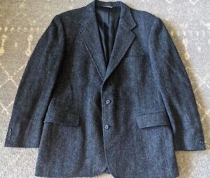 Harris Tweed Handwoven Scottish Wool Blazer Herringbone Sports Jacket Mens 42 R