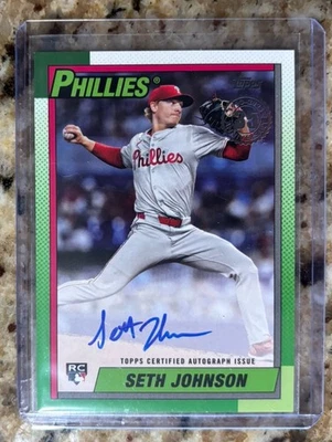 2025 Topps Update Seth Johnson RC Auto - Image 1 of 2