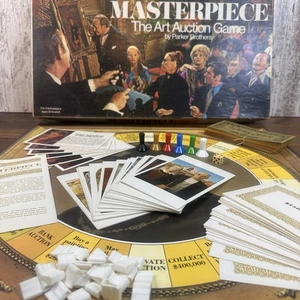 MASTERPIECE The Art Auction Gioco da Tavolo 1970 Parker Bros. - Completo - Foto 1 di 22