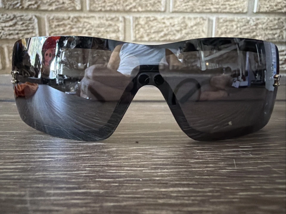 CHANEL 3439 Black Wrap Shield Sunglasses Vintage Y2K Ships Same Day Fast - Image 1 of 4