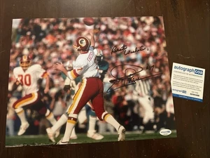 Joe Theismann Signed 11x14 Washington Redskins Photo AUTO ACOA COA - Picture 1 of 2