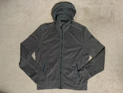 RALPH LAUREN BLACK LABEL Racer Moto Motorcycle Jacket Sz XL Mens Black Hood Pack - Image 1 of 4