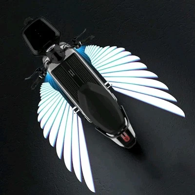Motorcycle LED Underbody Light Projector Angel Wings Laser Light Kit Accessories - Image 1 of 4