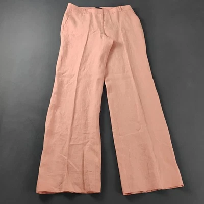 Talbots Signature Linen Pants Women's Size 10L Pink Straight NWT $99 - Image 1 of 4