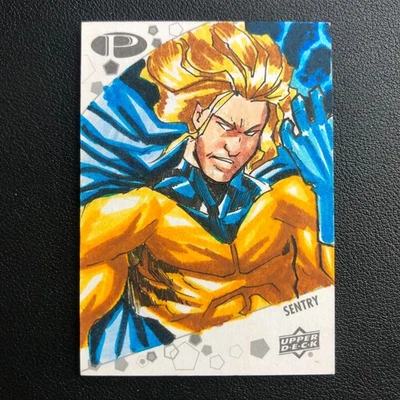 2021 Upper Deck Marvel Premier Sentry Sketch Cards 1/1 Ajhay Cerezo - Image 1 of 4