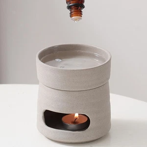 Ceramic Oil Burner, Desk Ornament, Meditation Tea Light Holder - Picture 1 of 6