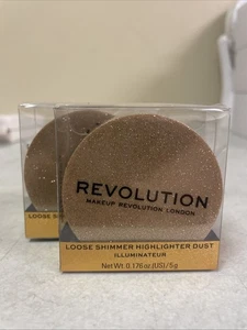 2 Revolution Loose Shimmer Highlighter Dust - Rose Quartz - Picture 1 of 2
