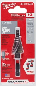 Milwaukee 48-89-9243 SHOCKWAVE Impact Duty Step Bit #3 3/16 - 3/4" - Picture 1 of 3