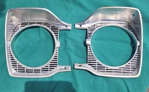 1965 Plymouth Belvedere Satellite Left & Right Headlight Bezels Pair Used OEM 65 - Picture 1 of 6