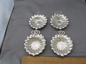 4er Set GORHAM/DURGIN Sterling Blattform NUSSBECHER/TISCHKARTENHALTER - Bild 1 von 6