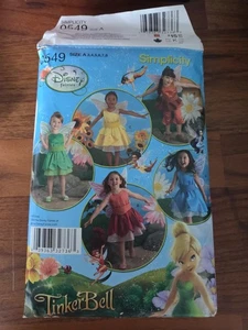Simplicity 0549 Disney Fairies Halloween Costume Pattern Size 3 to 8 - Picture 1 of 2