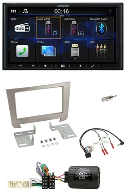 Alpine Bluetooth 2DIN Lenkrad DAB USB Autoradio für SSangYong Rexton ab 2013 - Bild 1 von 4