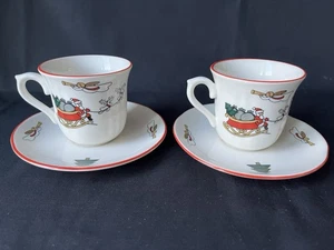 Albañiles, Pueblo de Navidad, Nuevo, 2 - Tazas de café y platillos, Más disponibles - Imagen 1 de 13