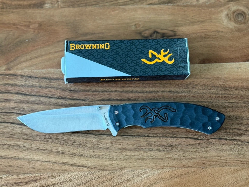 Cuchillos Browning - Modelo 0427B - Inoxidable - Negro - Cuchillo Plegable de Bolsillo Foto 1 de 4