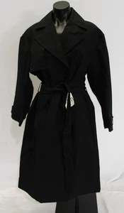 Zara Women's Double-Breasted Water Repellent Belted Trench Coat SV3 Black Small - Picture 1 of 6